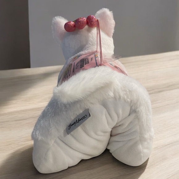 Adorable White Plush with Pink Accents - Picture 3 of 4